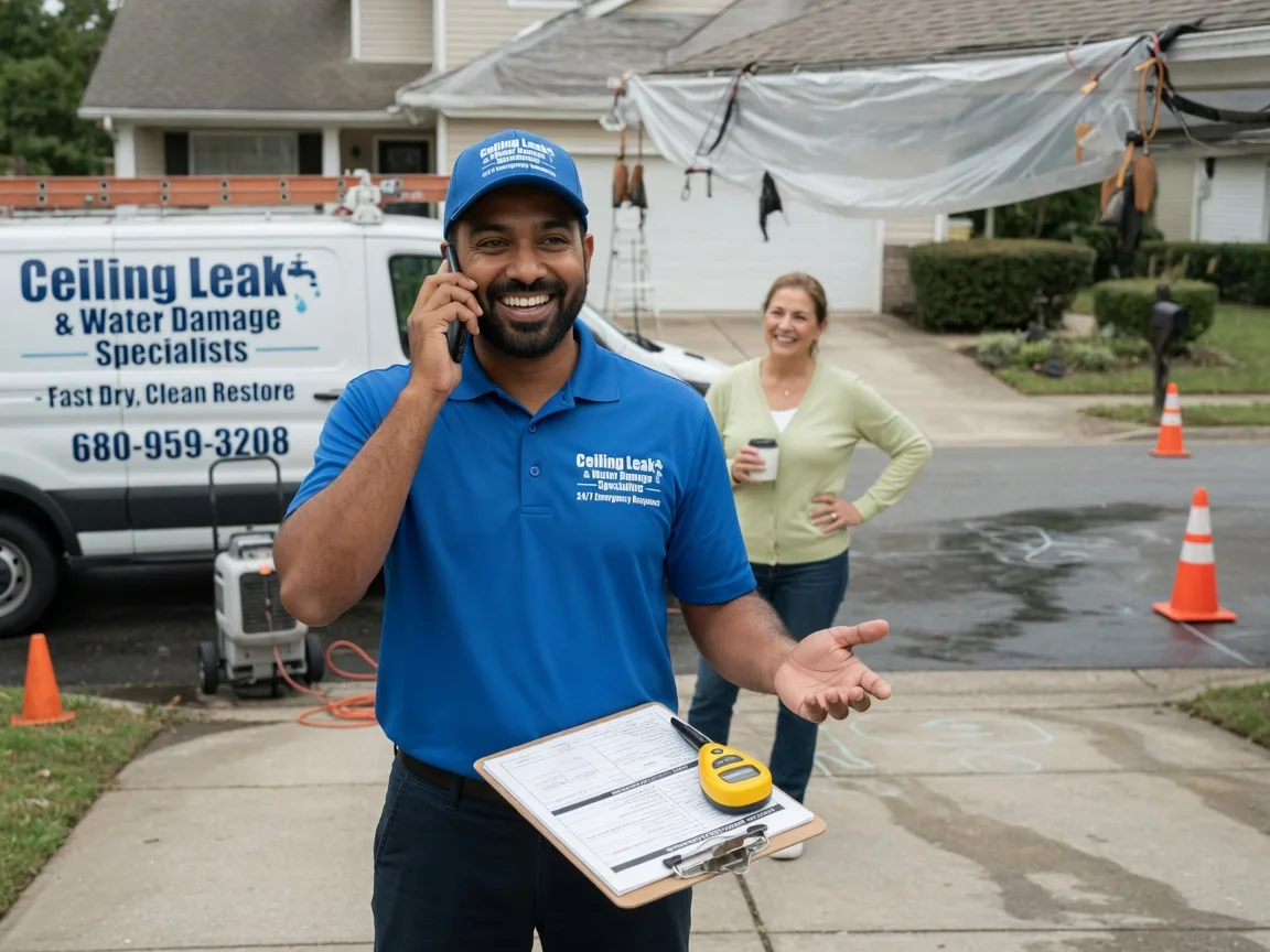 Ceiling Leak Cleanup Ohkay Owingeh, NM FAQs